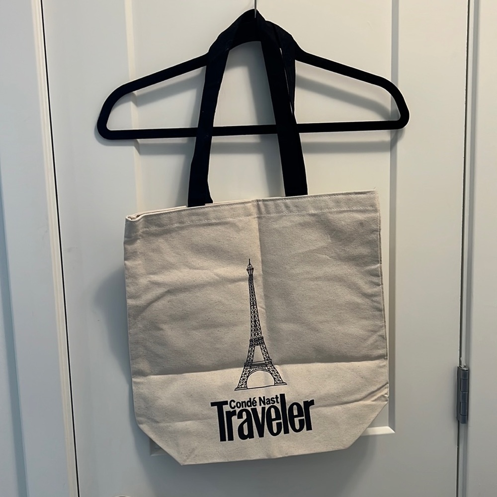 Condé Nast Traveler Canvas Tote with Eiffel Tower